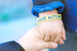 hand showing autism
