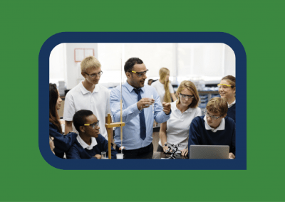 secondary teacher with pupils training