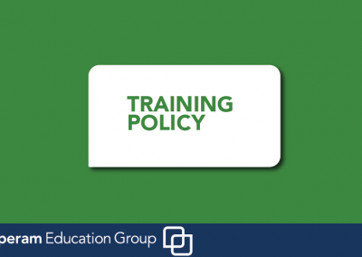 TRAINING policy details
